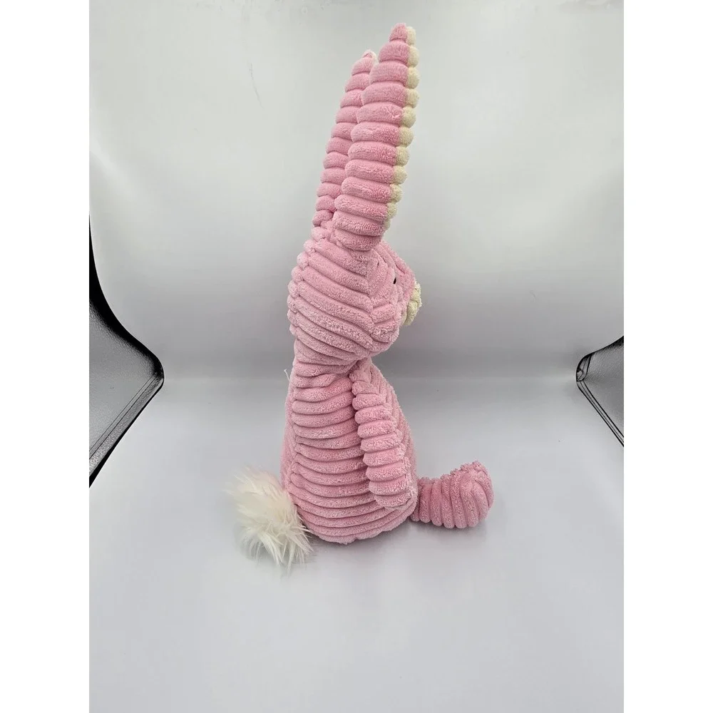JELLYCAT Medium Cordy Roy Bunny Hare Plush Stuffed Animal Pink & Cream